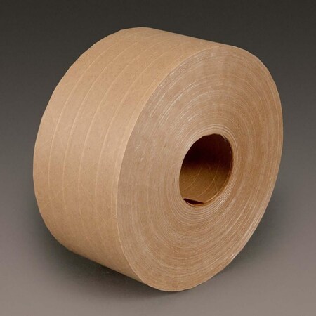 3M Water Activated Paper Tape 6146, Natural, Medium Duty Reinforced, 72 Mm X 450 Ft 7010313035